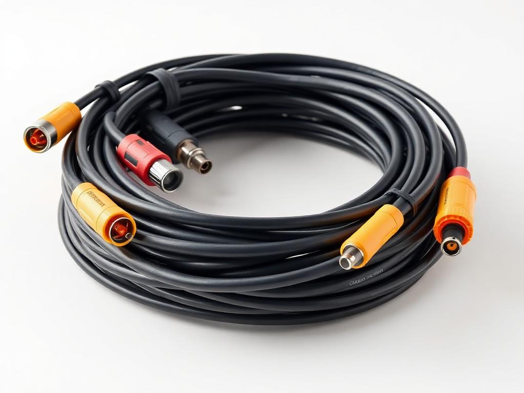 Solar DC cables with connectors and accessories